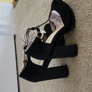 Black Velvet Heels